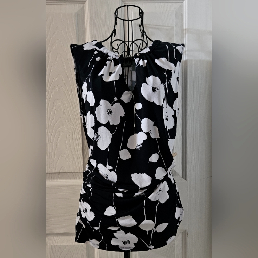 7th Avenue Floral Sleeveless Blouse